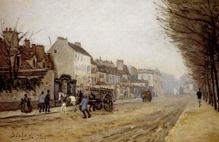 Alfred Sisley Boulevard Heloise,Argenteuil France oil painting art